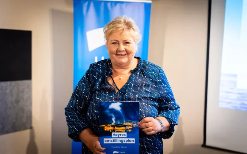 Erna Solberg omstillingsplan