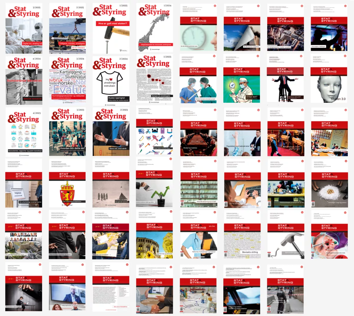 Forside alle utgaver