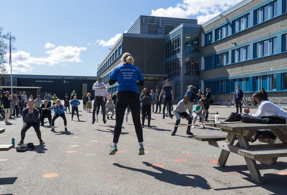 Apalløkka skole statsministerbesøk