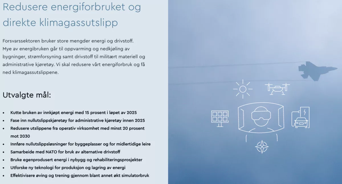 Forsvarets klimastrategi