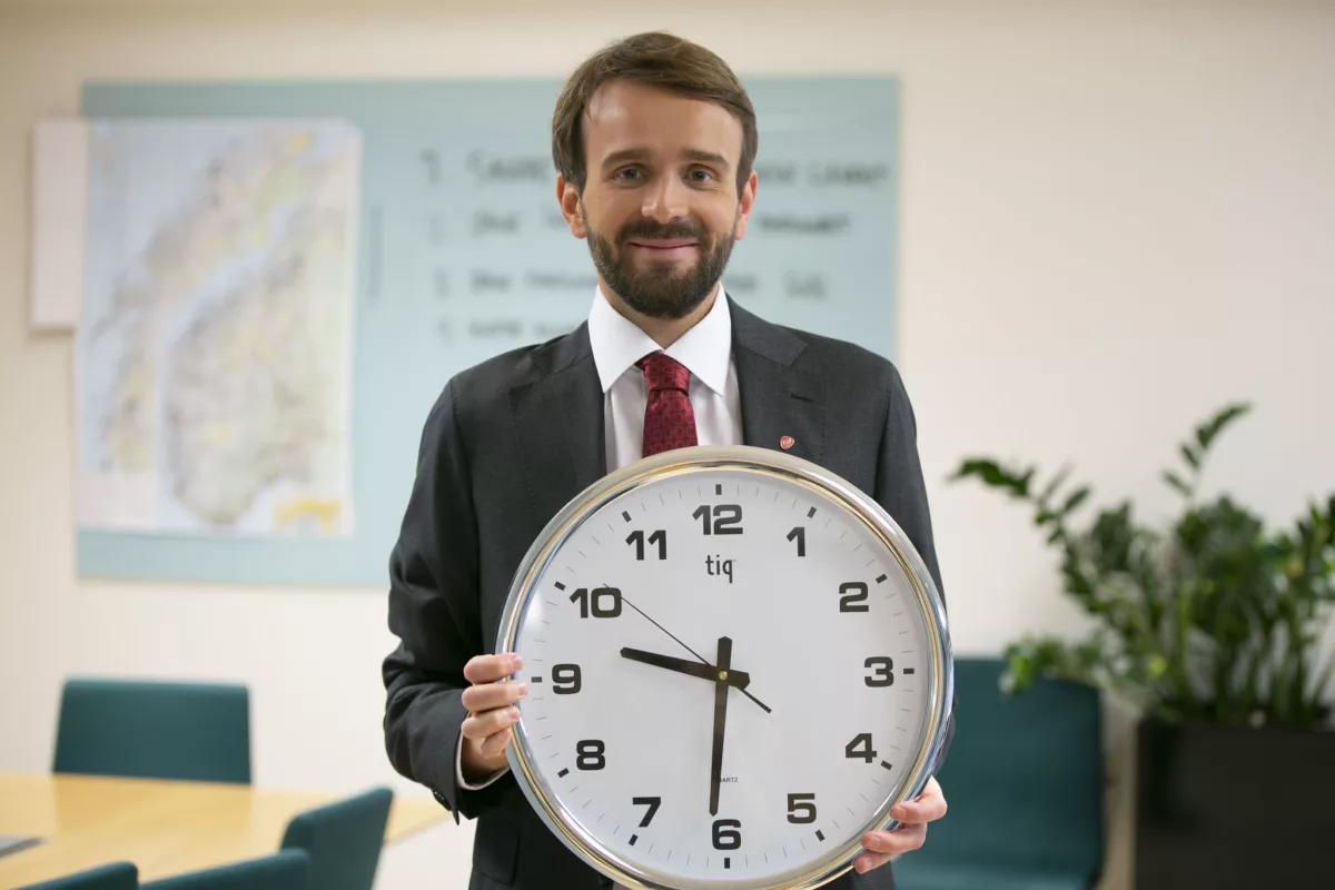 Vestre med klokke